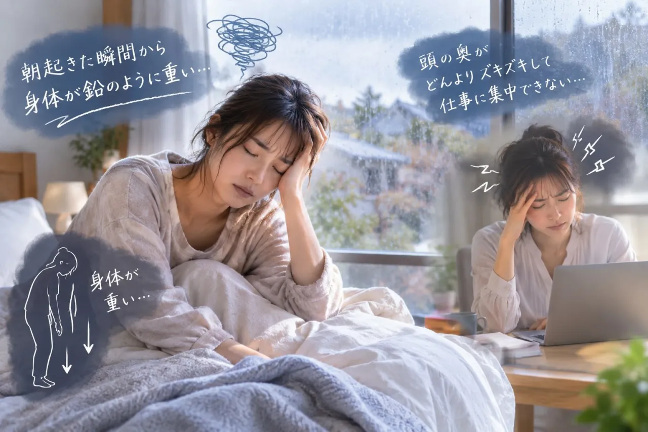 上越の女性へ|10月の長雨と気圧変化による頭重・だるさを払う...